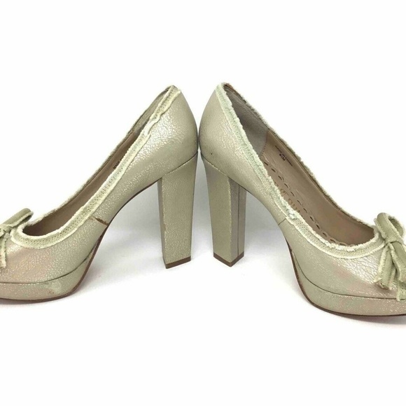 Juicy Couture Fresia Pumps Metallic Beige Gold 8.5 - Picture 3 of 8